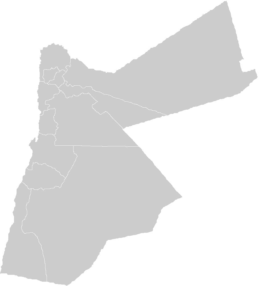 üres térkép Jordan