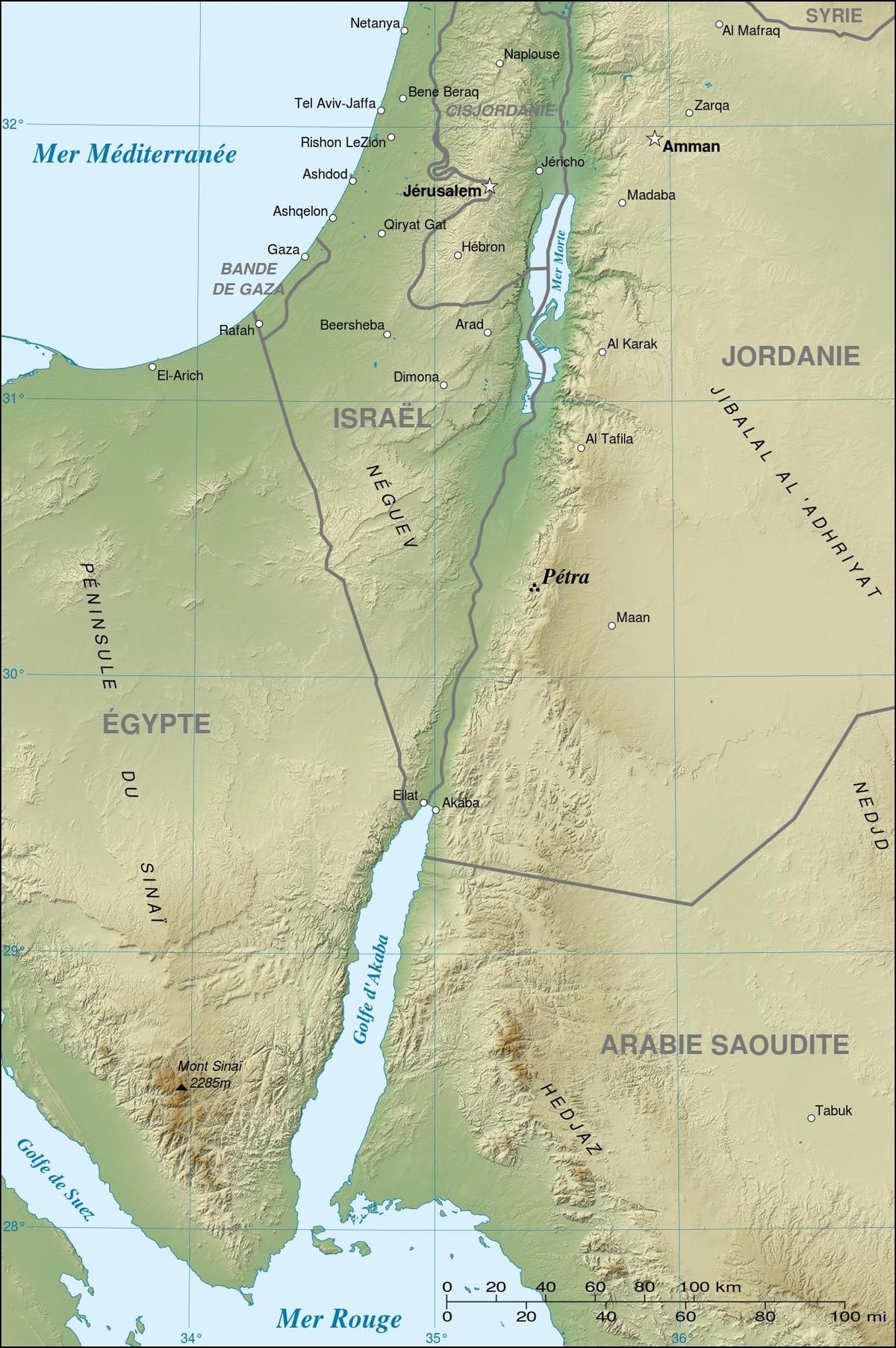 térkép Jordan mutatja petra