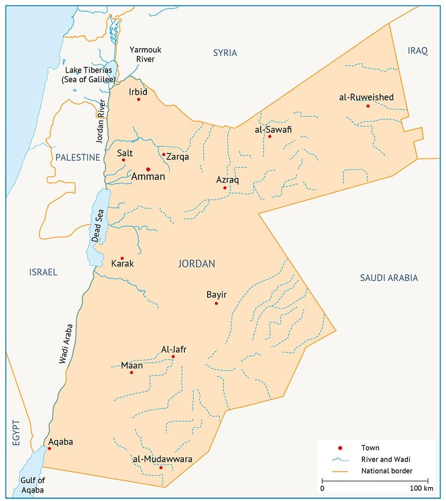 térkép university of Jordan