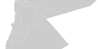Üres térkép Jordan