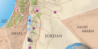 Királyság Jordan térkép